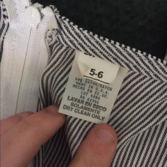 VINTAGE Striped Romper Size 5/6 - Picture 6 of 6